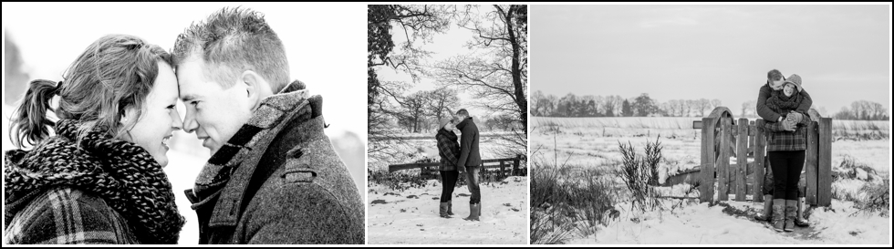 Loveshoot in snow Leiden