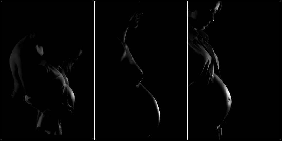 Silhouet foto van je zwanger buik