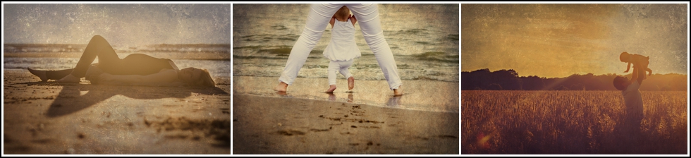 vintage nabewerking zwangerschapsfoto's