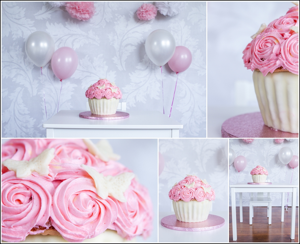 cake smash voor verjaardagsuitnodiging