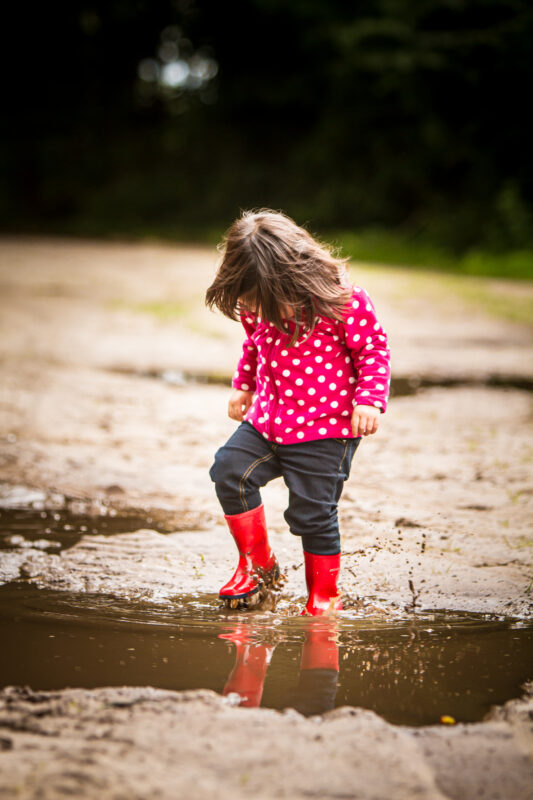 plassen stampen en foto's maken