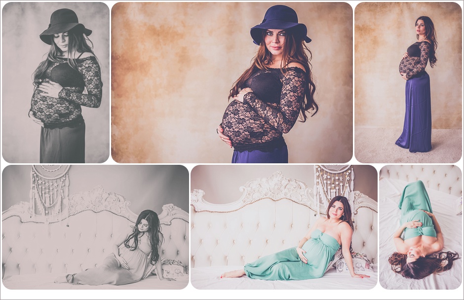Zwangerschapsreportage Vintage style studio