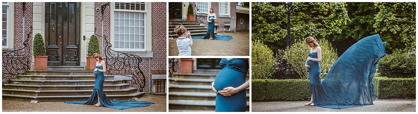 Zwangerschapsreportage en gezinsreportage Kasteel Endegeest