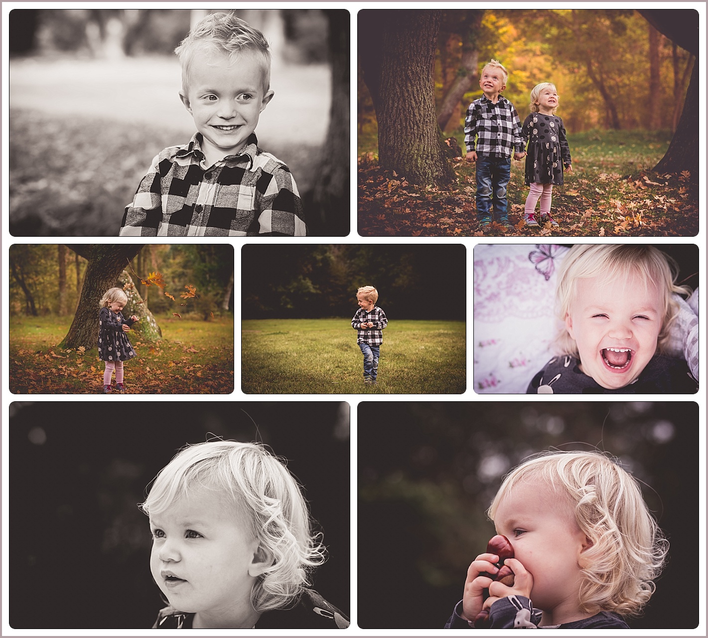 Familereportage in de herfst Panbos Katwijk