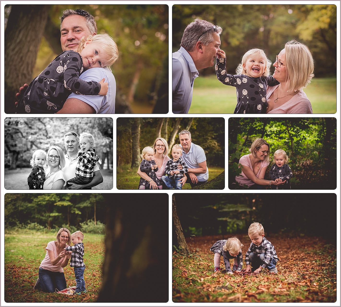 Familereportage in de herfst Panbos Katwijk