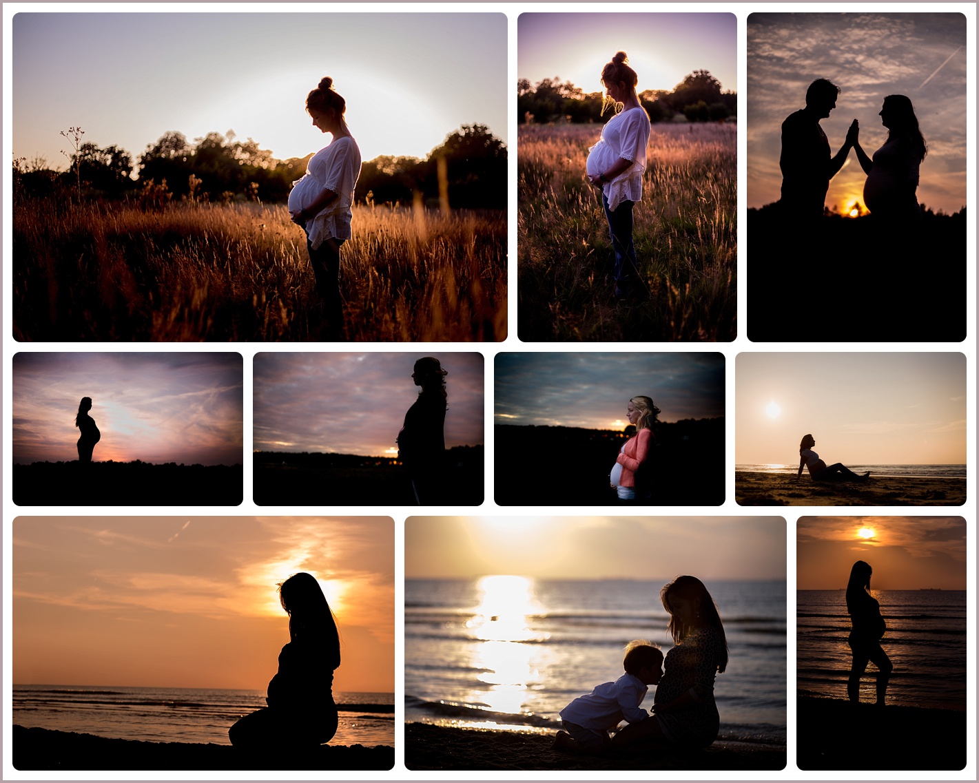 Silhouet foto van je zwanger buik