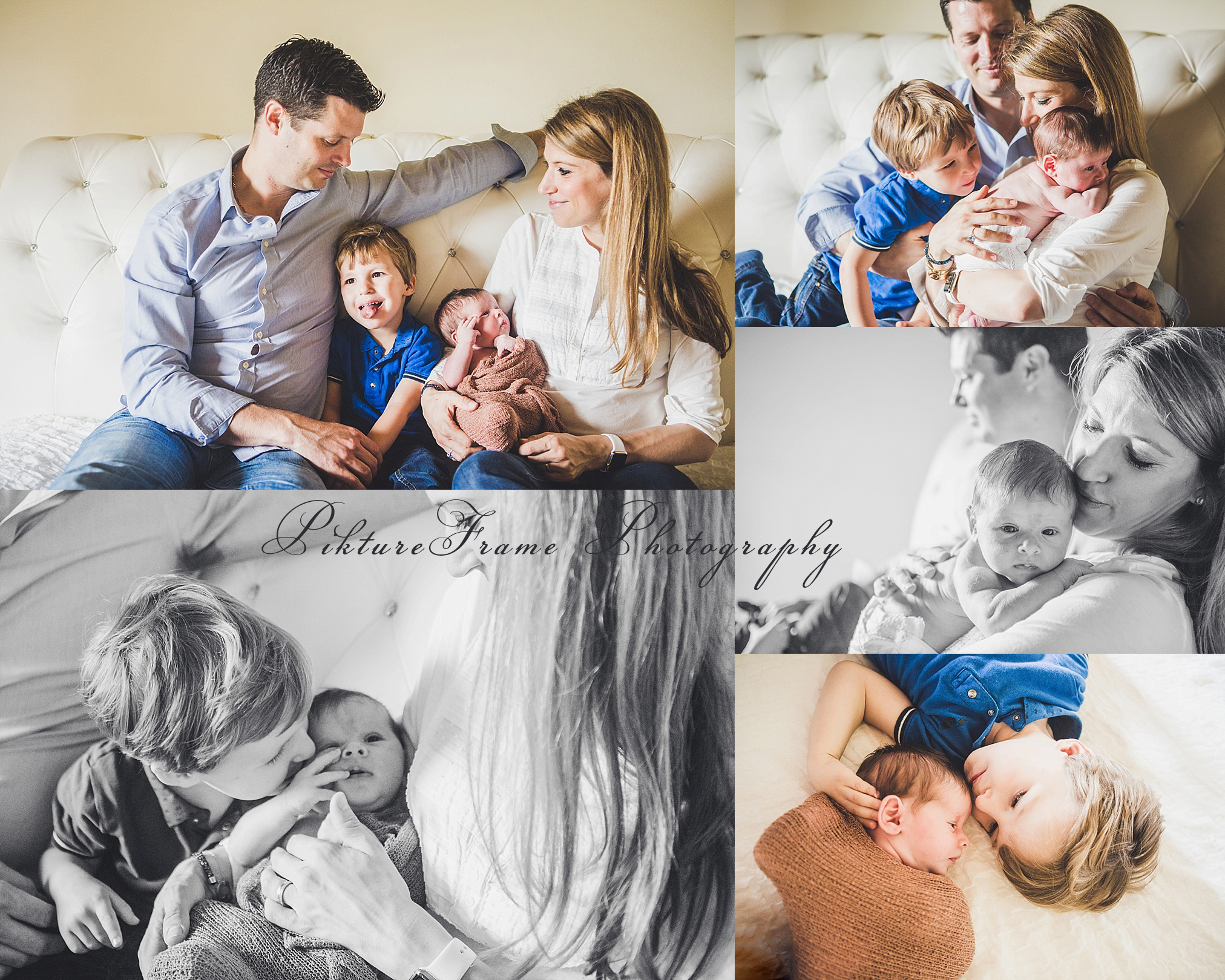 Newborn reportage het gezin