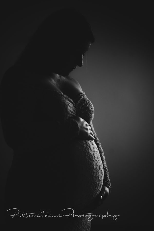 Silhouet foto van je zwanger buik