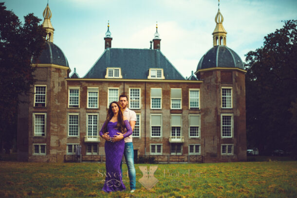 zwangerschapsreportage bij kasteel Endegeest Oegstgeest